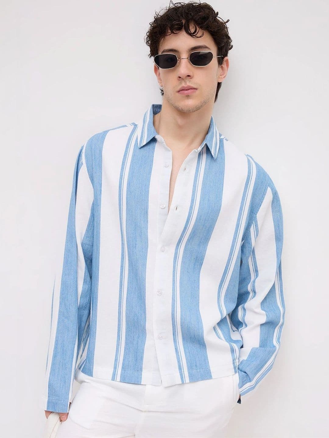 VASTRADO Men Classic Boxy Striped Casual Shirt - view 1