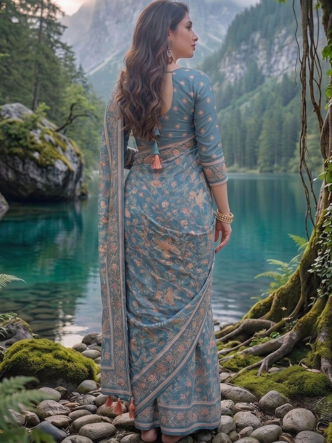 Aaishvyapparels Woven Design Zari Linen Blend Saree thumbnail 5