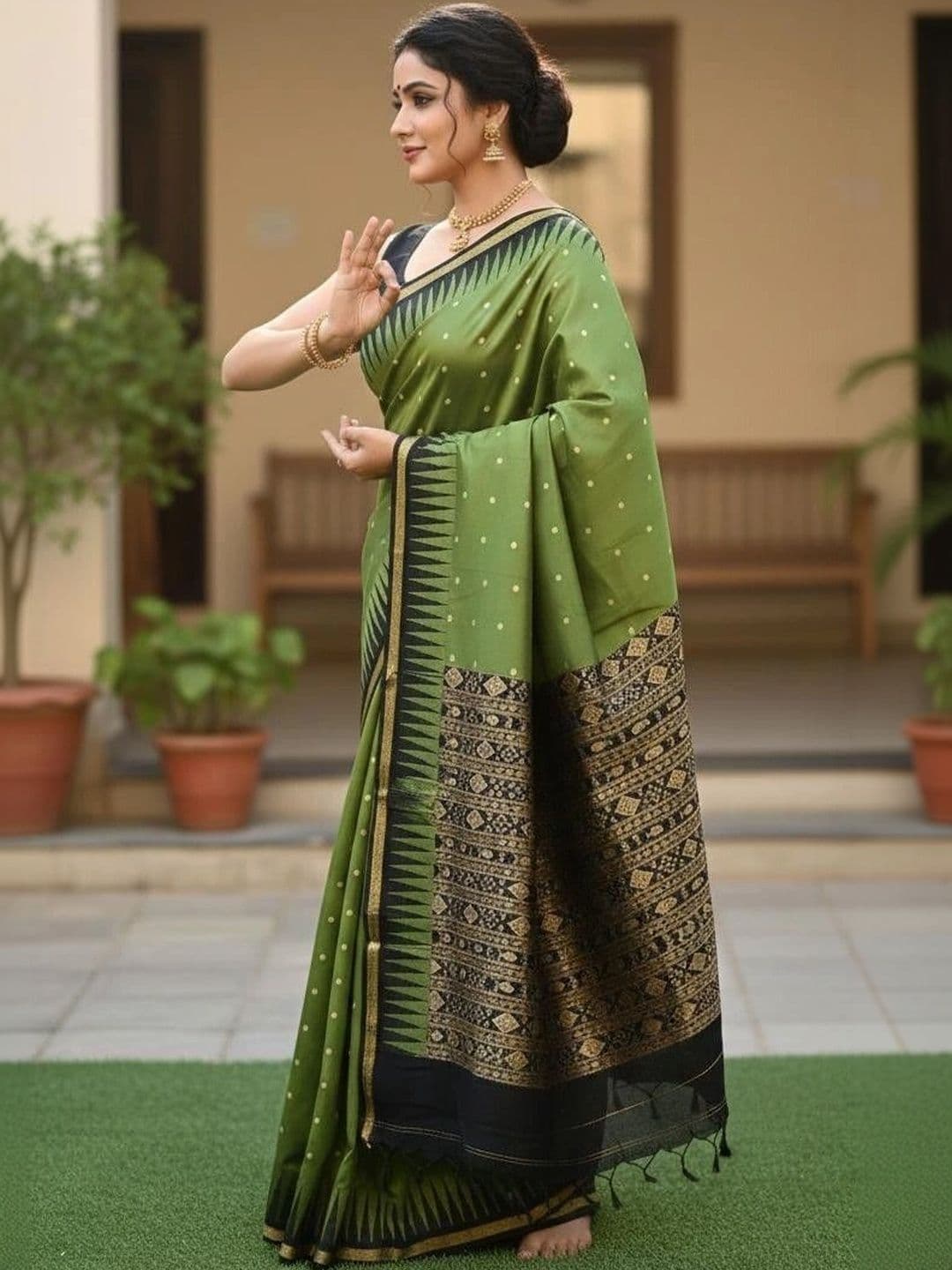 Urban Silk Saree Woven Design Zari Art Silk Sambalpuri Sarees thumbnail 3