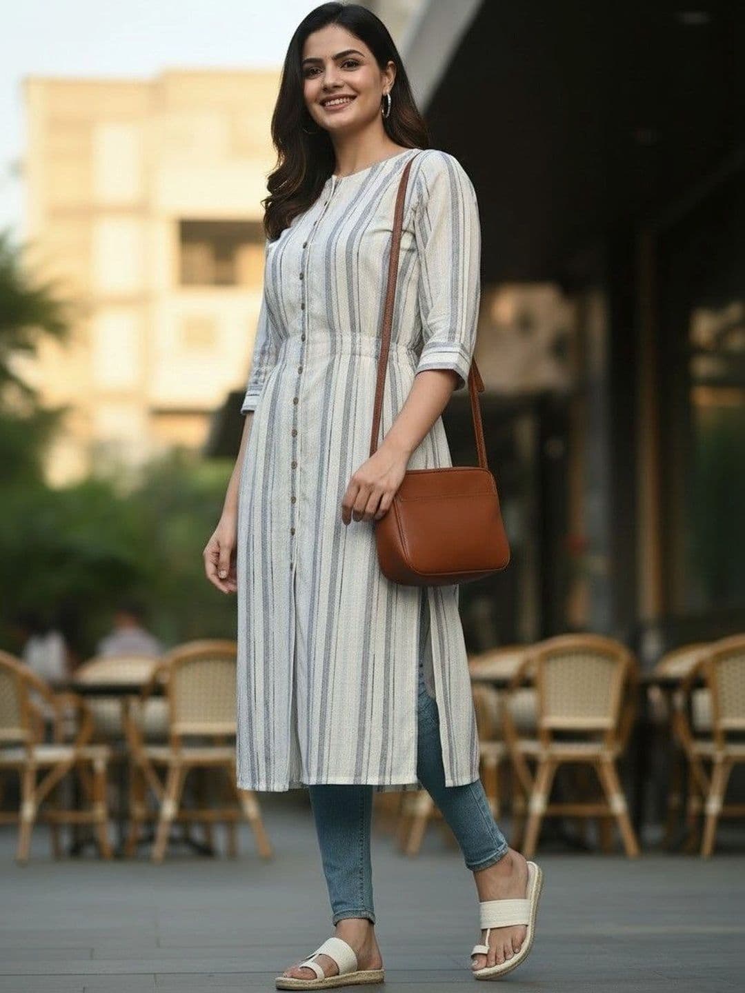 Cot'N Soft Women Striped Kurta thumbnail 5