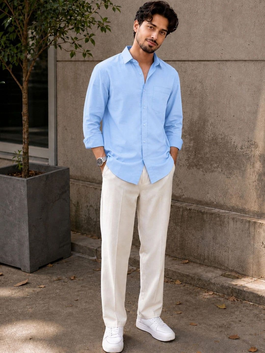THE BIG ATTIRE Men Classic Casual Shirt - view 1