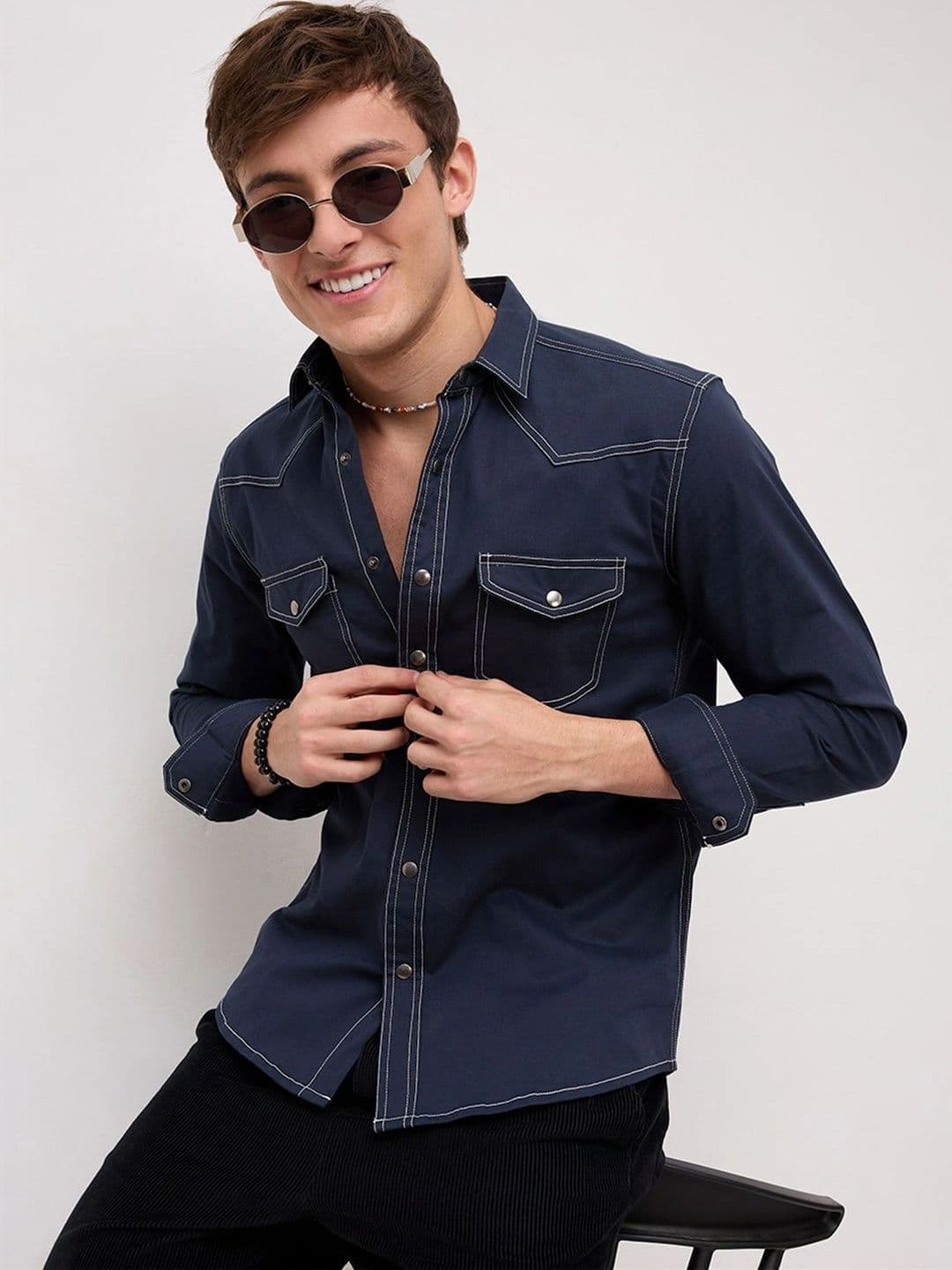 VASTRADO Men Classic Casual Shirt - view 1