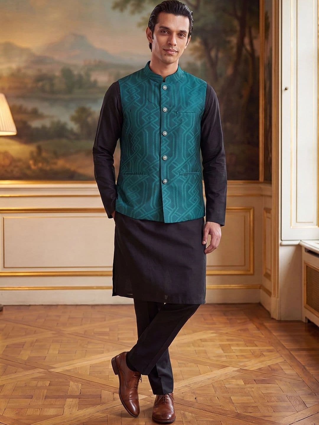 House of Pataudi Jacquard Woven Design Koti thumbnail 7