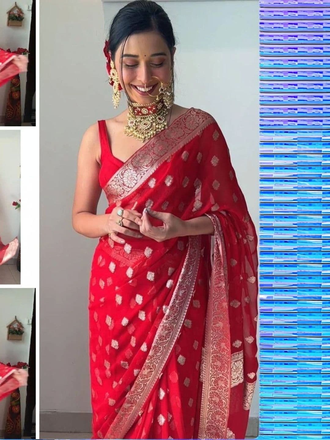 Vidula Fashion Woven Design Zari Art Silk Banarasi Saree thumbnail 2