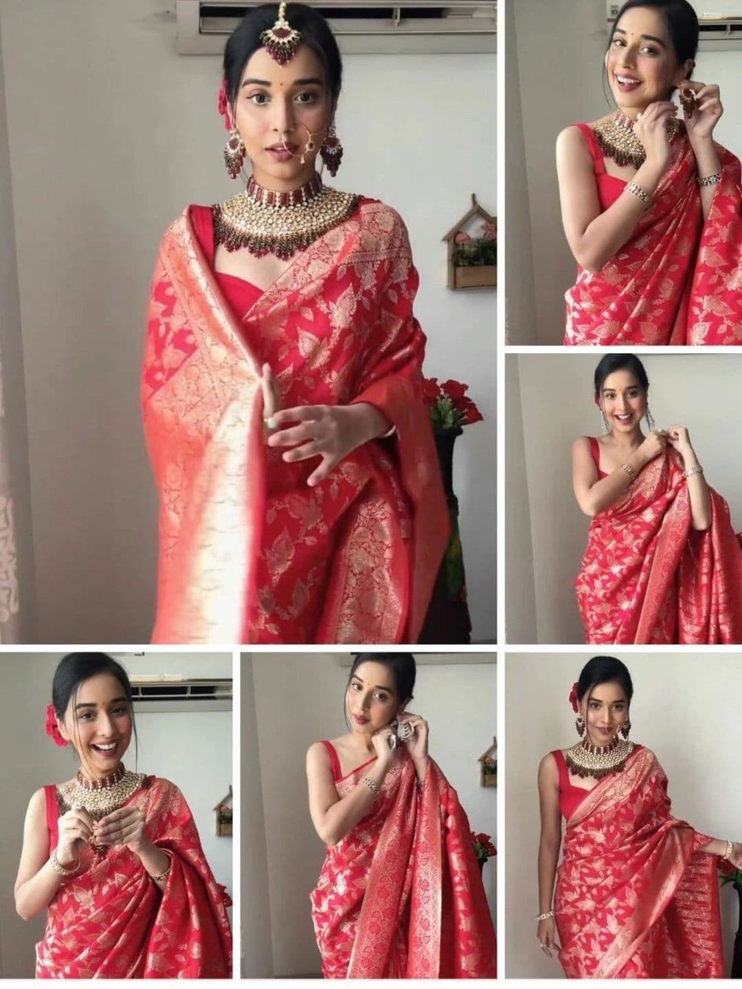 Dinesh Ethnic Traditional Wear Woven Design Zari Art Silk Banarasi Saree thumbnail 2