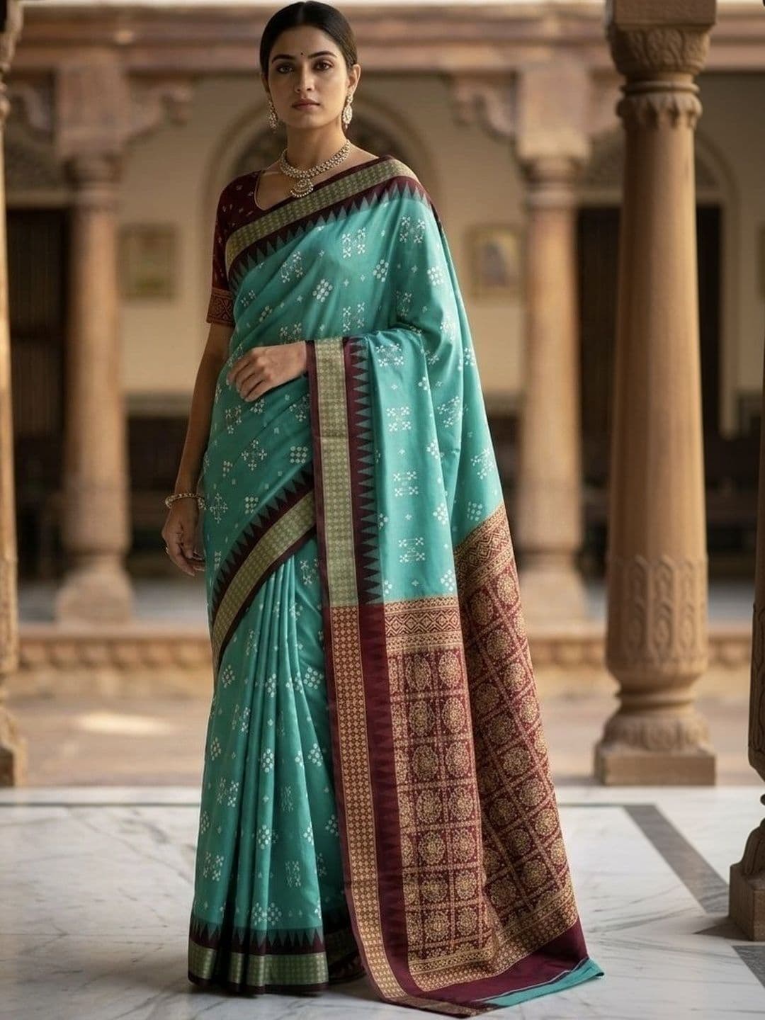 Urban Silk Saree Ethnic Motifs Woven Design Zari Art Silk Sambalpuri Sarees thumbnail 3