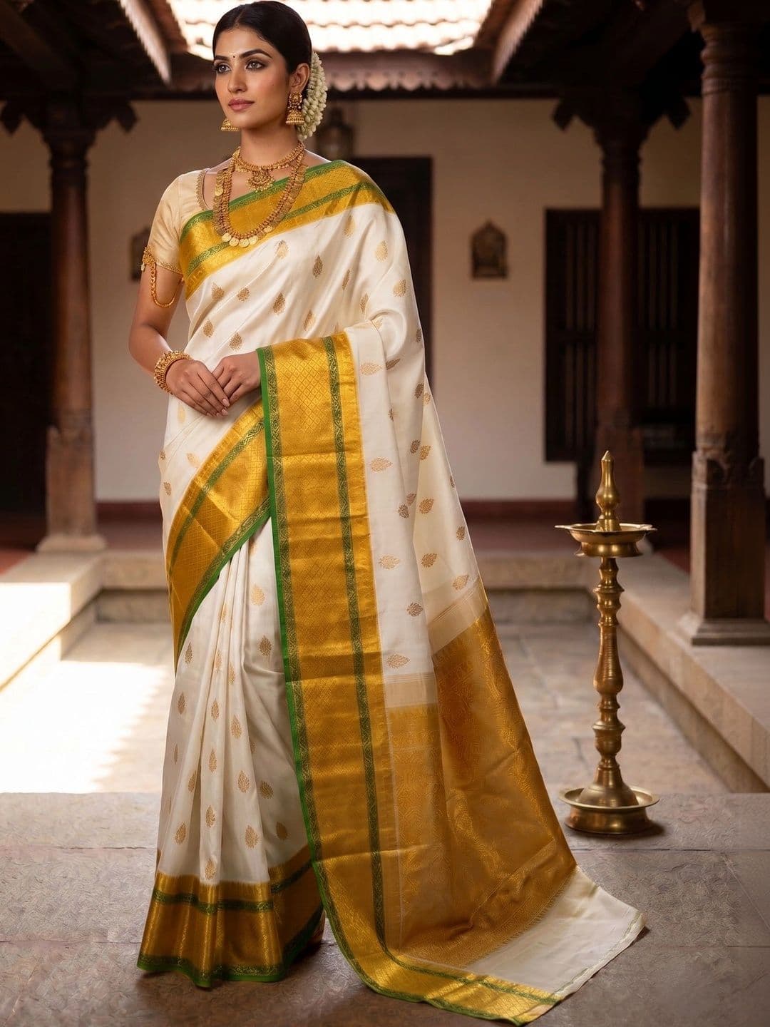 ZARA STAR Paisley Zari Art Silk Banarasi Saree - view 1