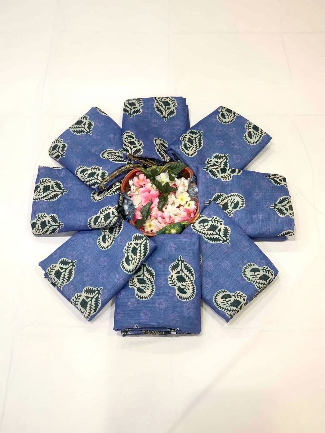 AwadhiCraft Woven Design Zari Linen Blend Saree thumbnail 6