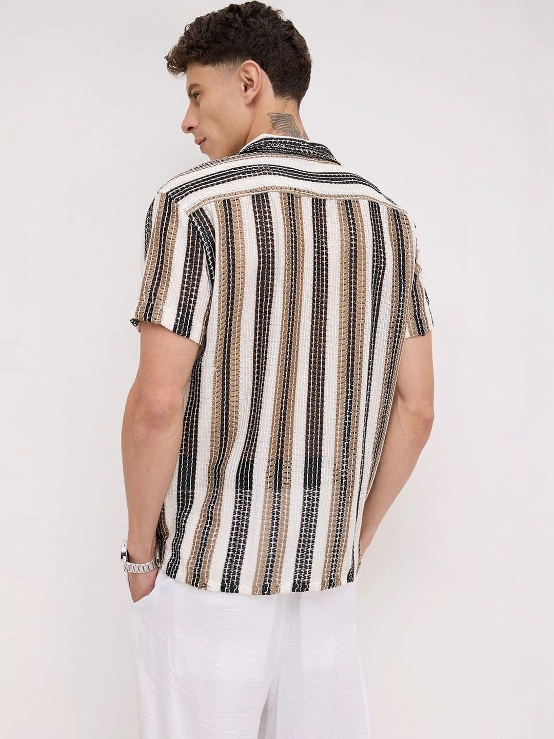 VASTRADO Men Classic Striped Casual Shirt thumbnail 5