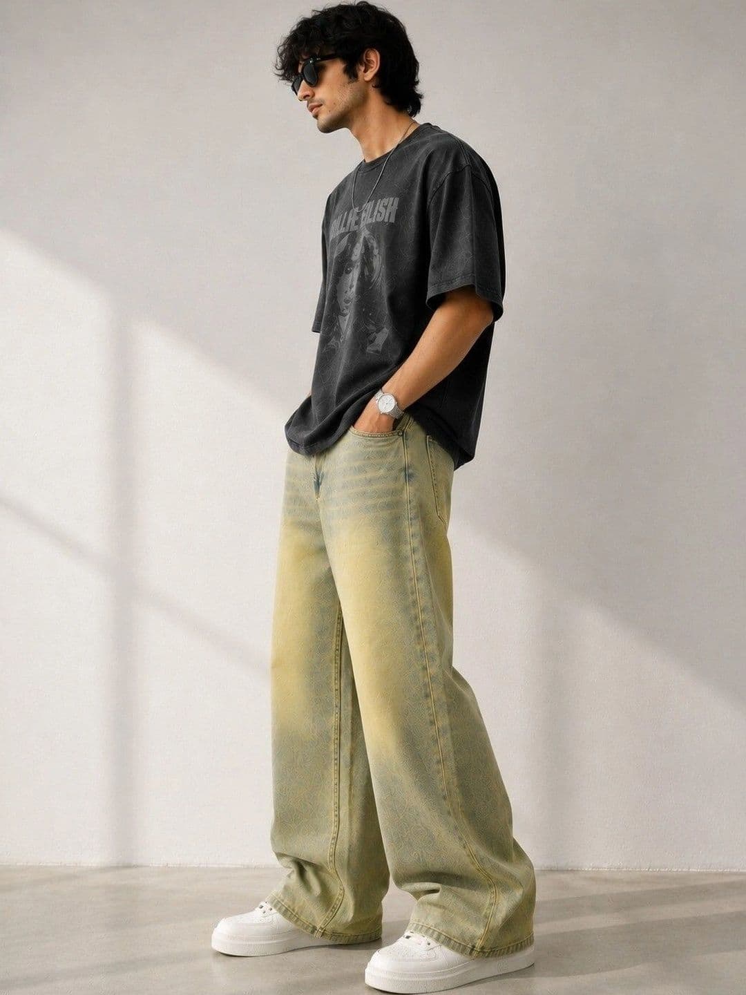 NINEX DENIMS Men Mid-Rise Light Fade Jeans thumbnail 2