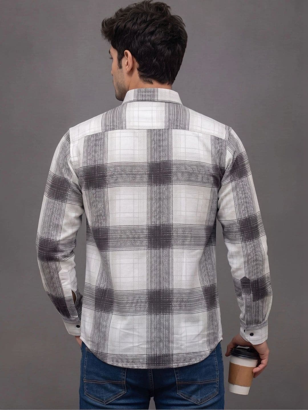 THE MOLEN Men Comfort Gingham Checks Checked Casual Shirt thumbnail 3