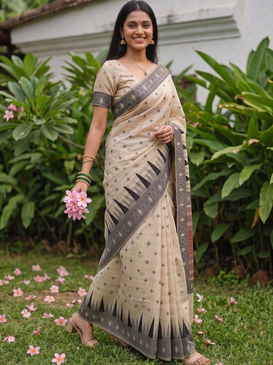 MIMOSA Zari Art Silk Banarasi Saree thumbnail 2