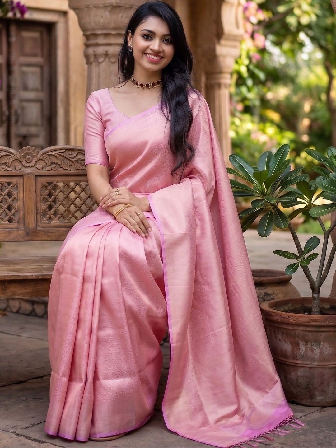 Vidula Fashion Woven Design Zari Art Silk Banarasi Saree thumbnail 2