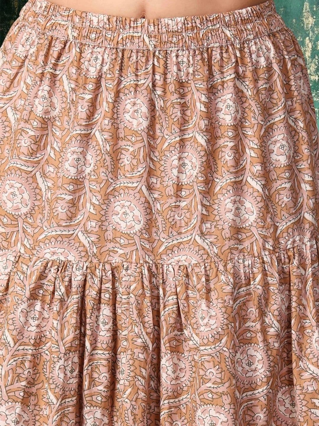 House of Sakhhi Women Floral Tiered Maxi Tiered Skirt thumbnail 2