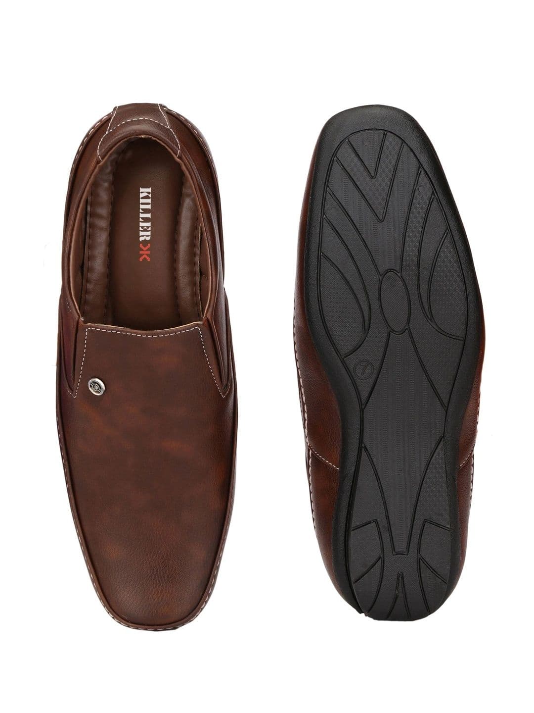 Killer Men Leather Formal Slip-Ons thumbnail 5