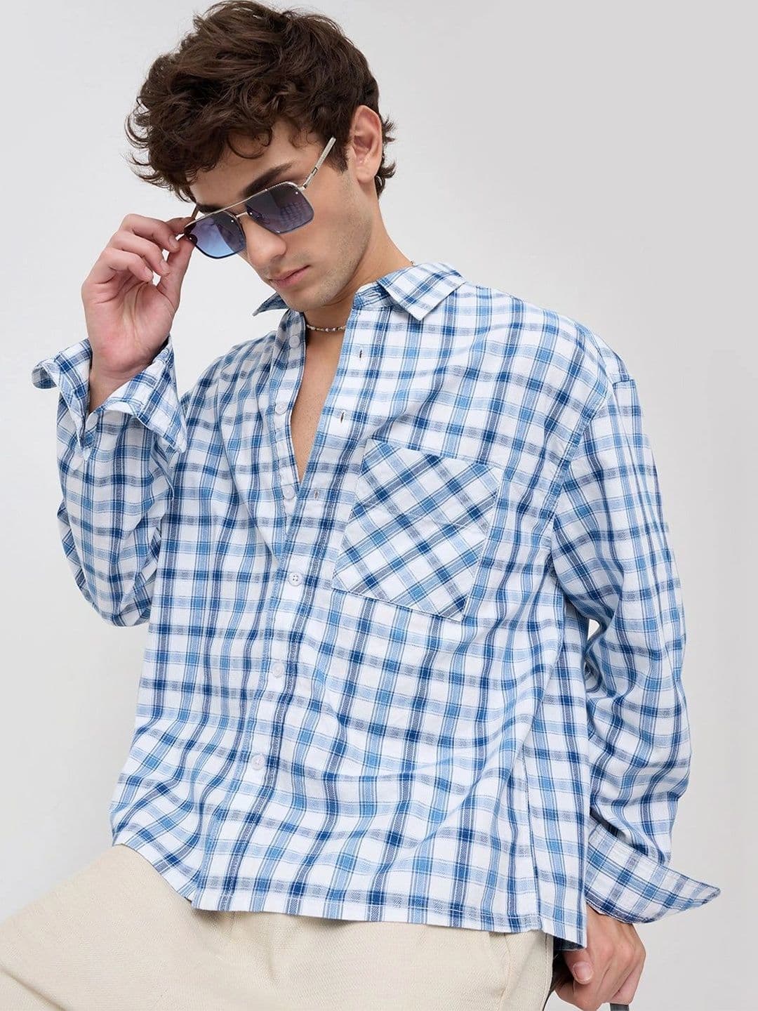 VASTRADO Men Classic Boxy Checked Casual Shirt - view 1