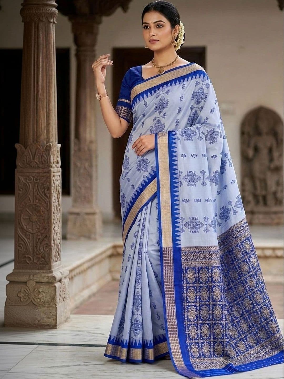 Urban Silk Saree Zari Art Silk Sambalpuri Sarees thumbnail 3