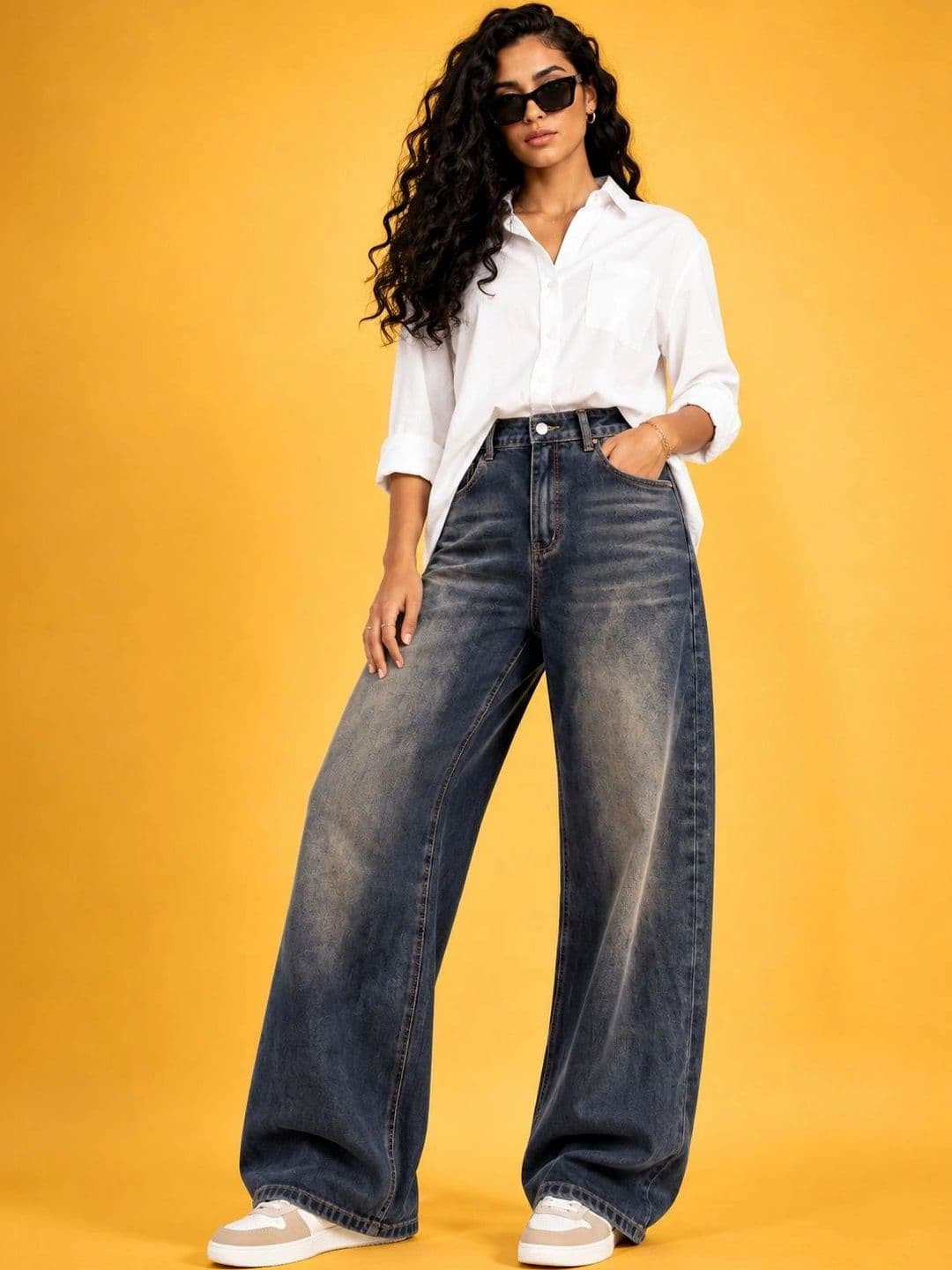 zayla Women Jean High-Rise Low Distress Light Fade Jeans - view 1