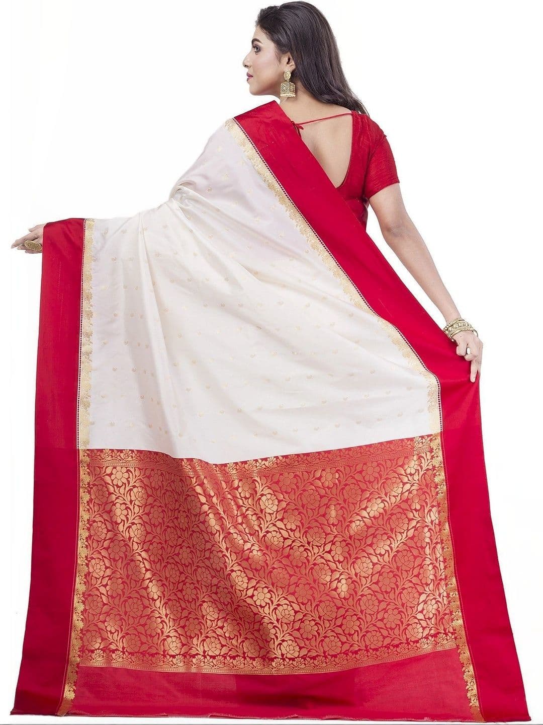 Urban Silk Saree Woven Design Zari Art Silk Banarasi Sarees thumbnail 5