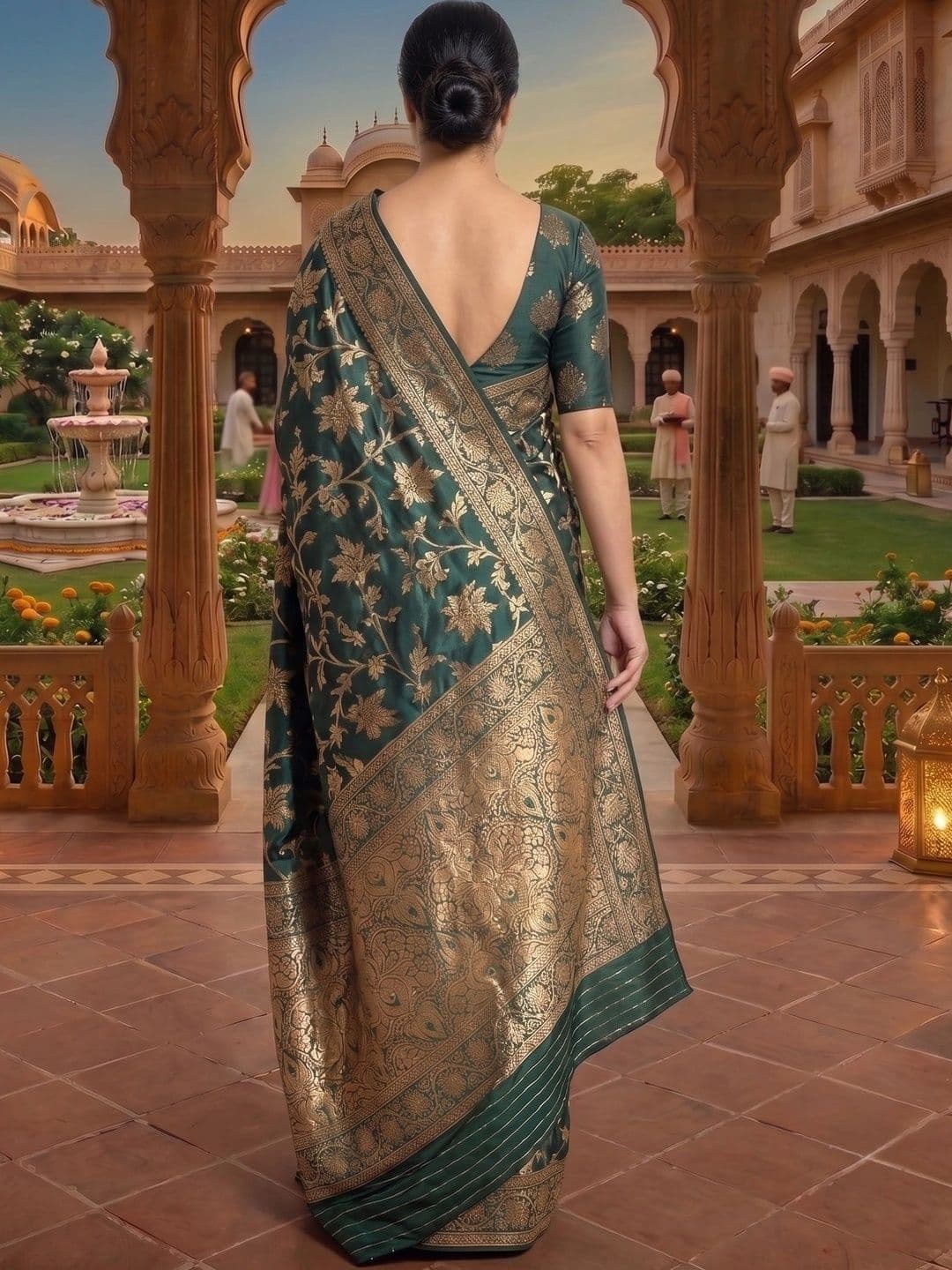 Vidula Fashion Woven Design Zari Art Silk Banarasi Saree thumbnail 7