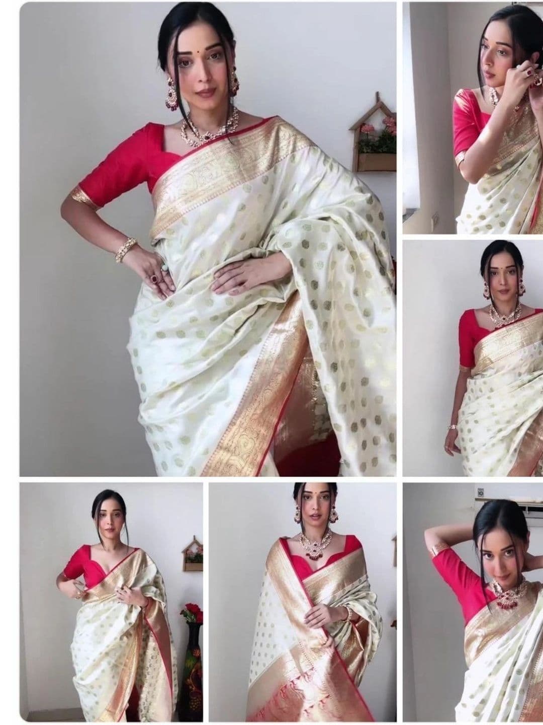 GMK Fashions Woven Design Zari Art Silk Banarasi Saree thumbnail 5