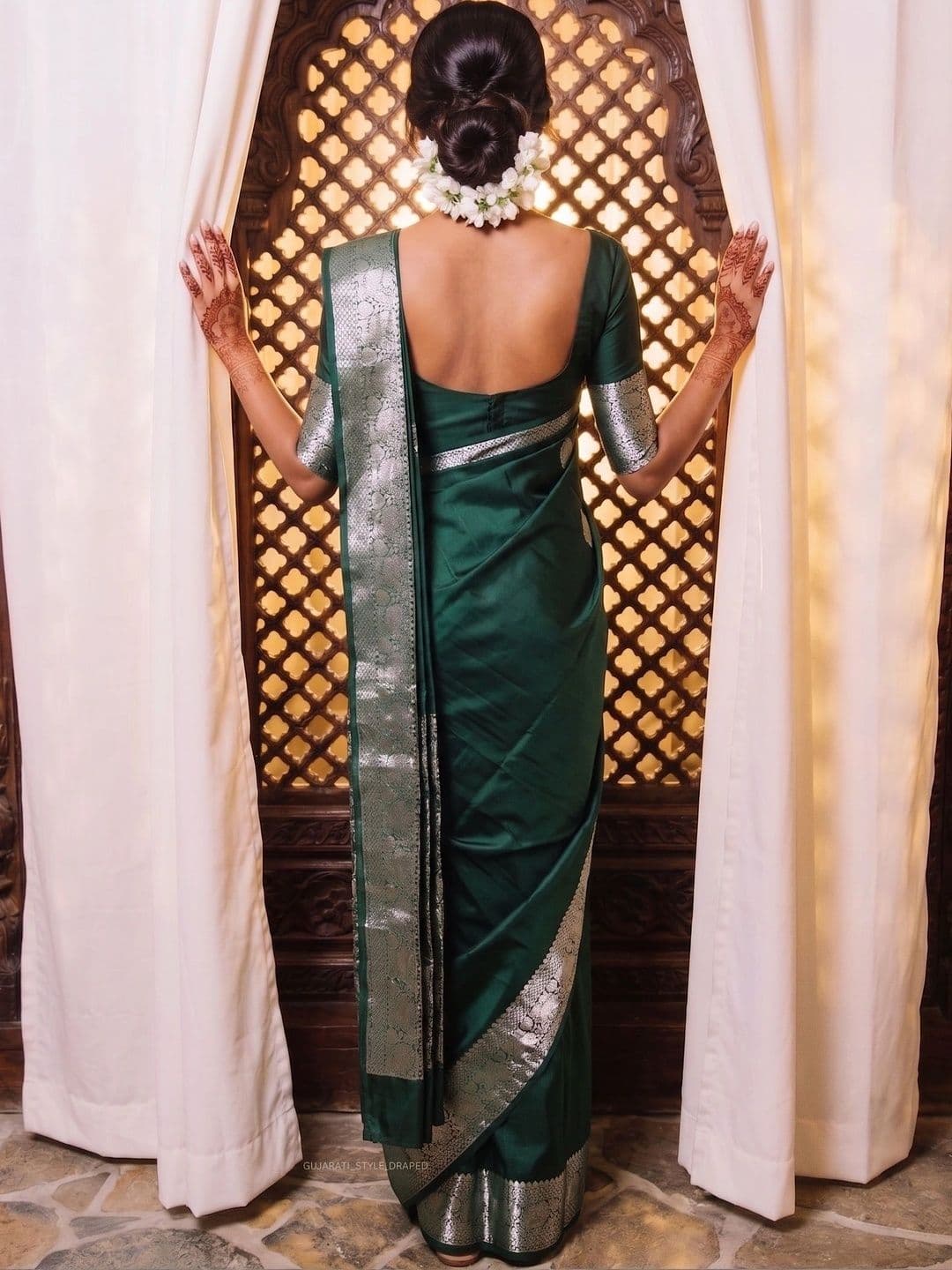 AmiFashion Woven Design Zari Art Silk Banarasi Saree thumbnail 3