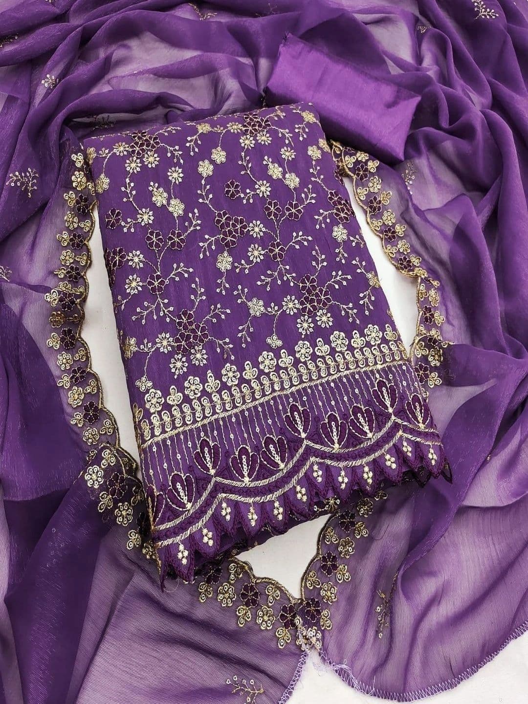 F 13 STUDIO Unstitched Dress Material thumbnail 4
