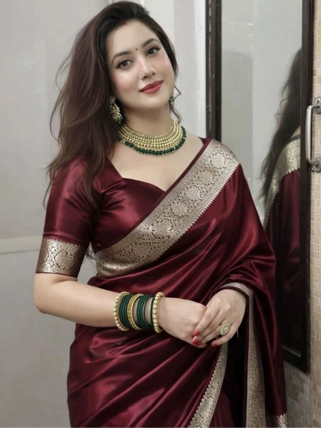 Urban Silk Saree Zari Art Silk Banarasi Sarees thumbnail 2