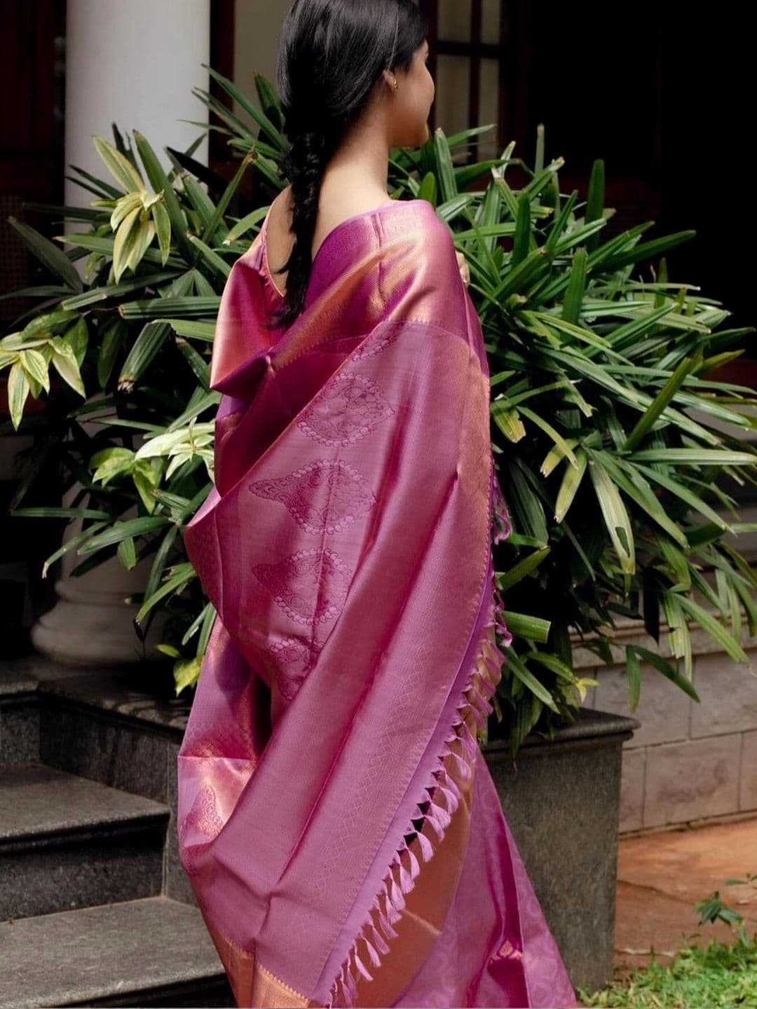 revika Woven Design Zari Art Silk Designer Kanjeevaram Saree thumbnail 4