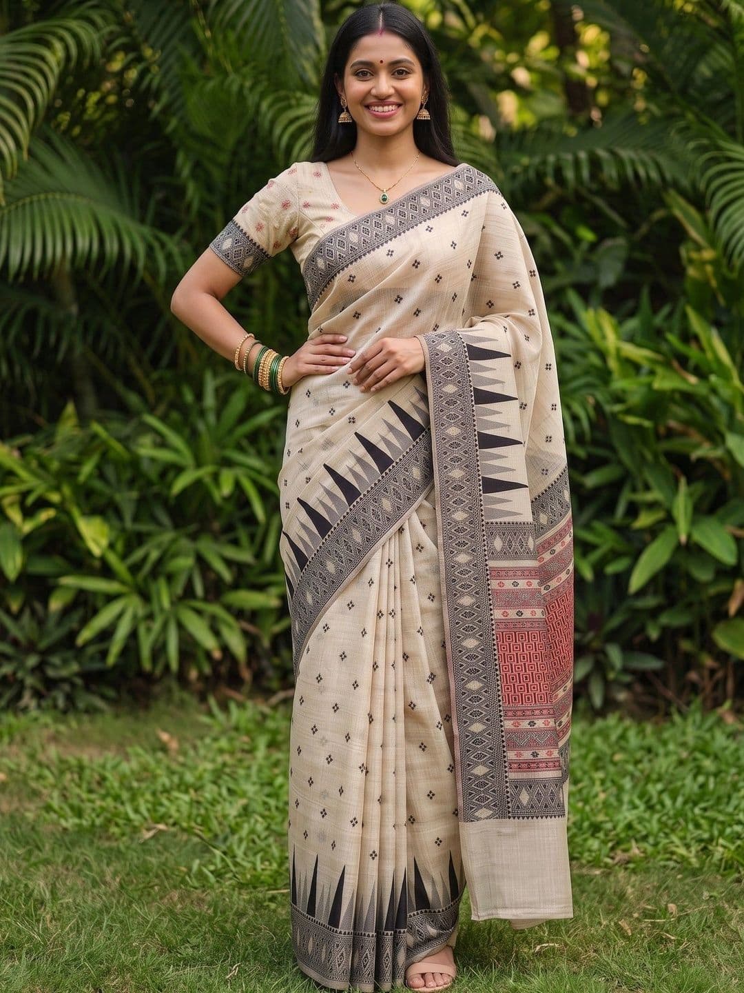 MIMOSA Zari Art Silk Banarasi Saree thumbnail 7