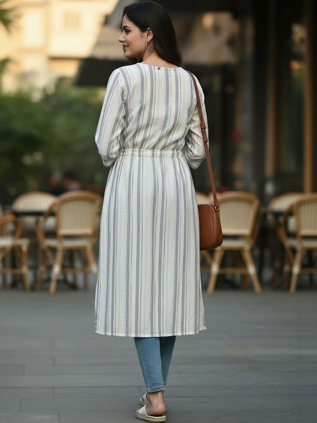 Cot'N Soft Women Striped Kurta thumbnail 3