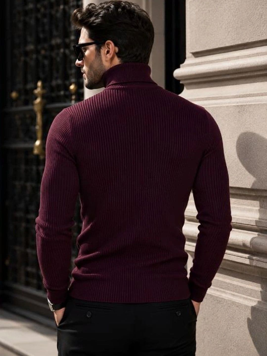 Badlook Men Ribbed Woollen Pullover thumbnail 2