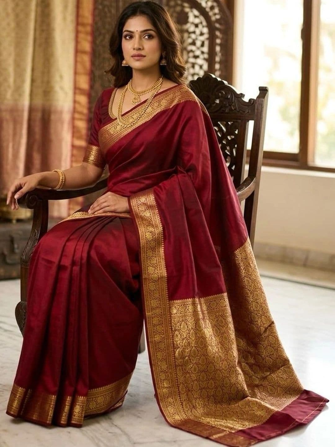 Urban Silk Saree Zari Art Silk Banarasi Sarees thumbnail 2