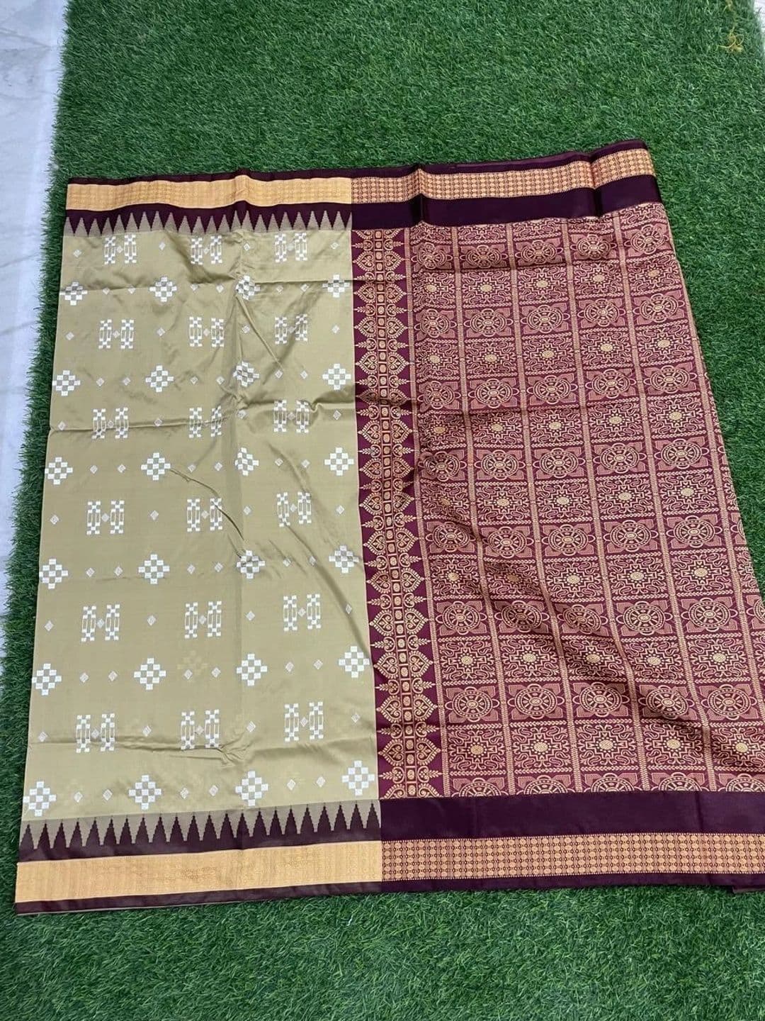 Urban Silk Saree Ethnic Motifs Woven Design Zari Art Silk Sambalpuri Sarees thumbnail 6