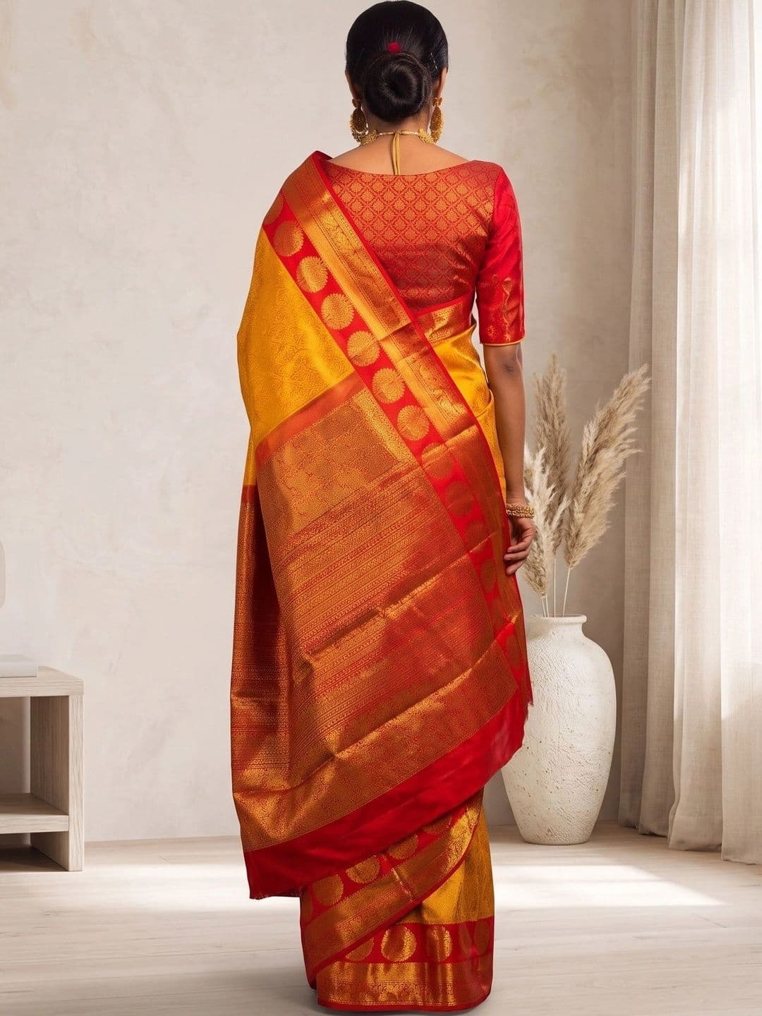SHRIADINATH Woven Design Zari Art Silk Banarasi Saree thumbnail 2
