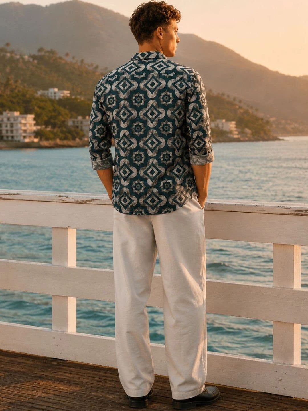 THE OLD MONKEY CO Men Printed Casual Shirt thumbnail 2