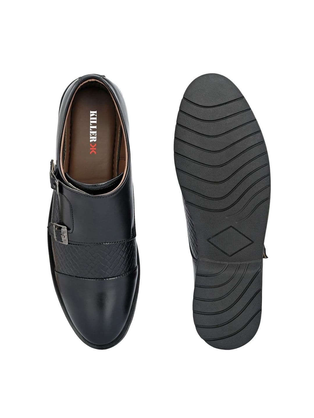 Killer Men Leather Formal Monk Shoes thumbnail 6
