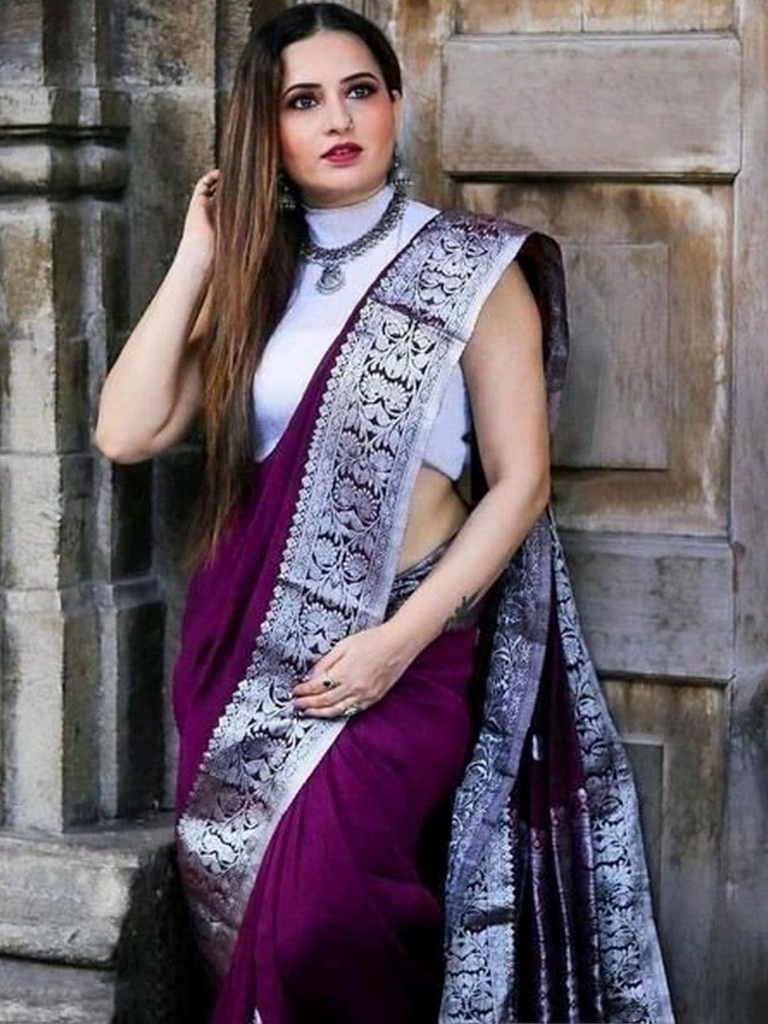 revika Woven Design Zari Art Silk Designer Kanjeevaram Saree - view 1