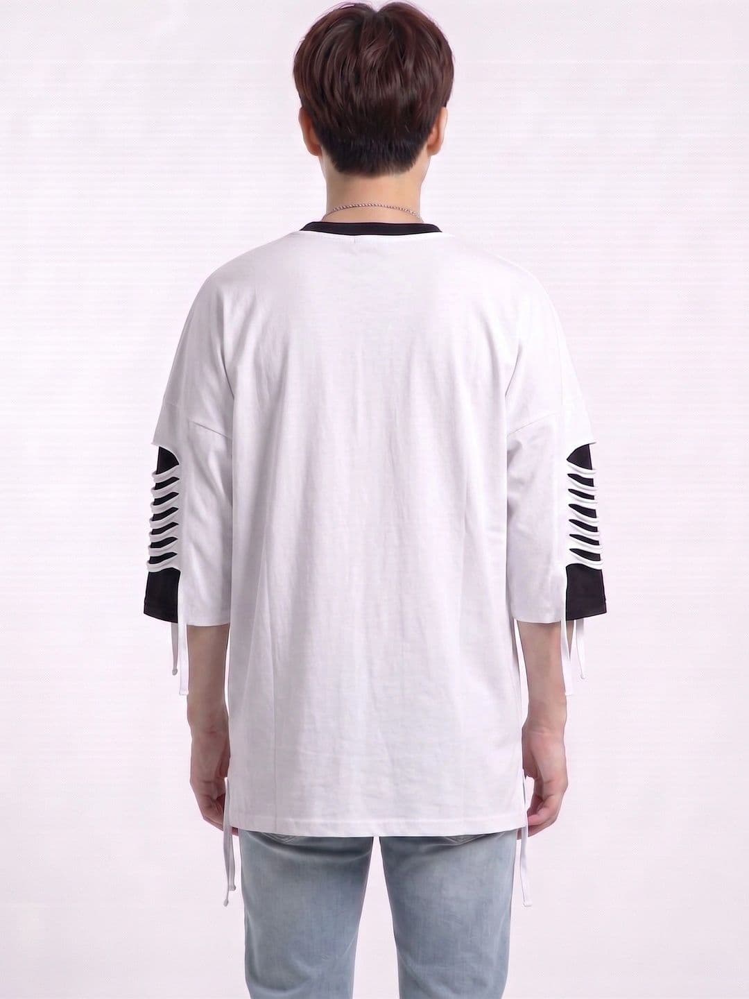 A2R FASHION Men Colourblocked T-shirt thumbnail 5