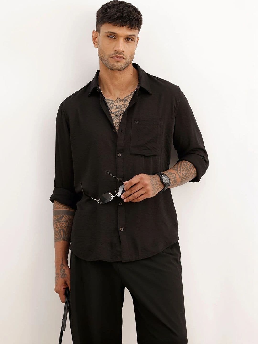 WROGN Men Slim Fit Casual Shirt - view 1