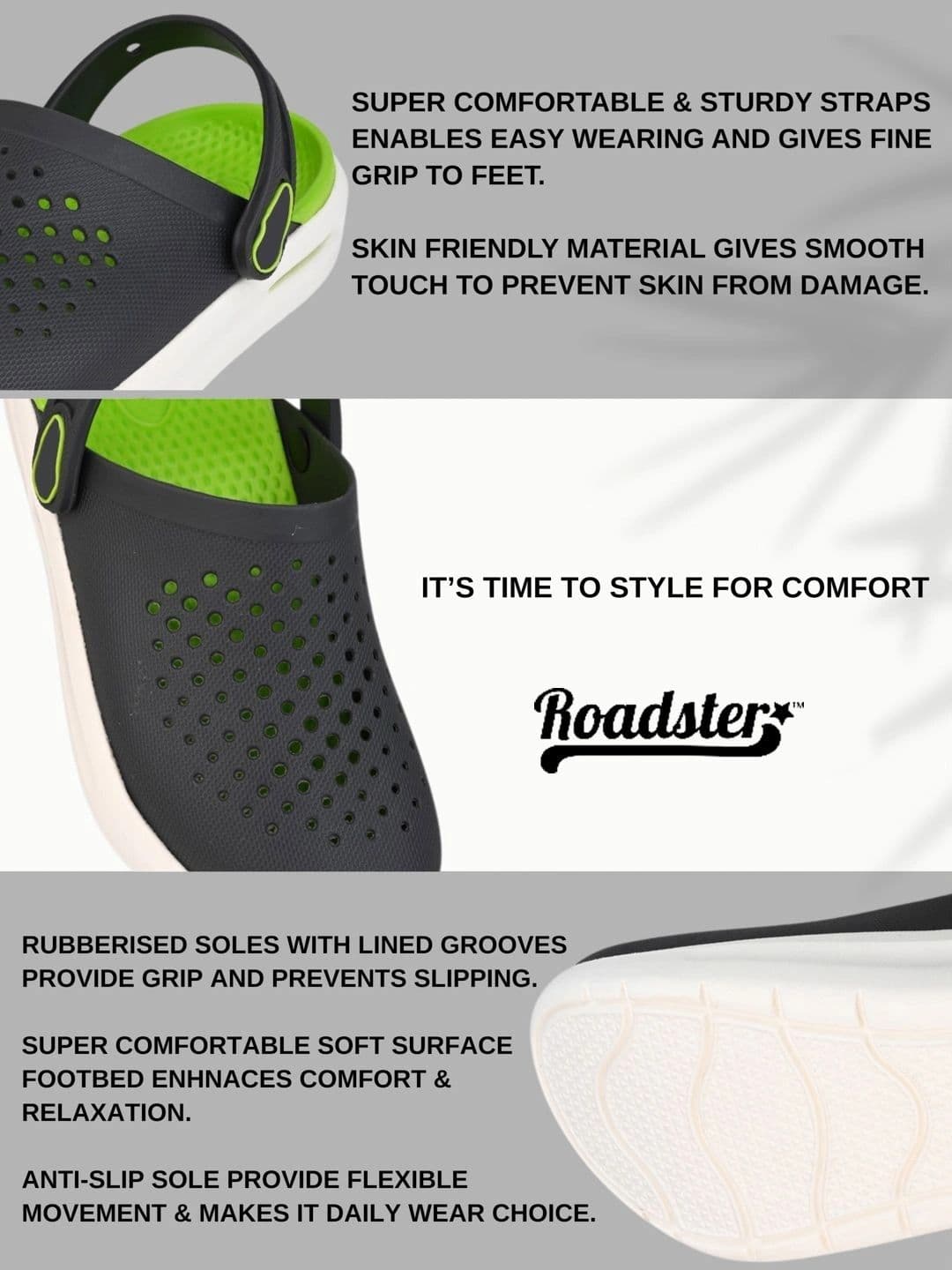 Roadster Men Croslite Clogs thumbnail 4