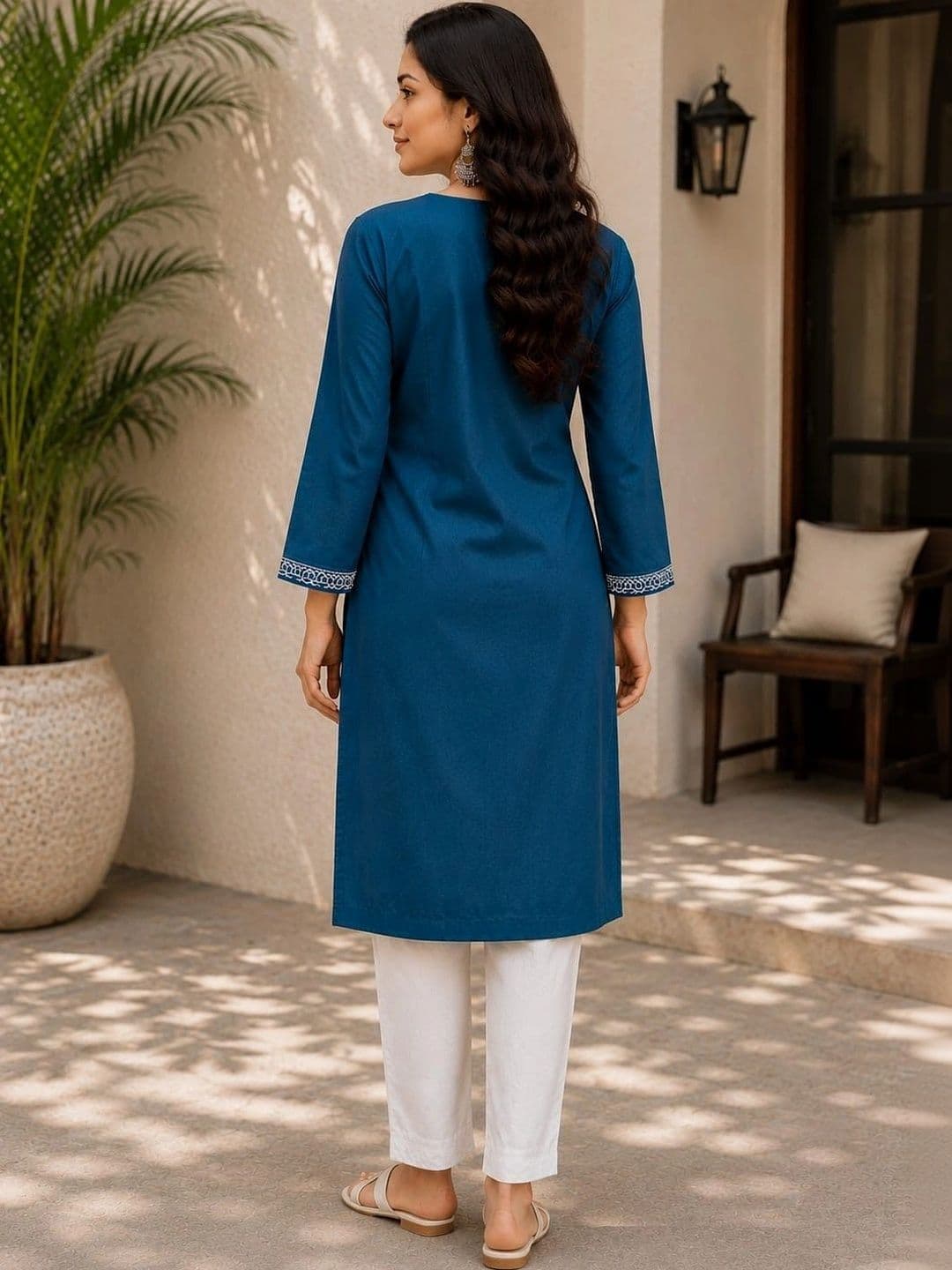 KRF FAB Women Embellished Thread Work Kurta thumbnail 3