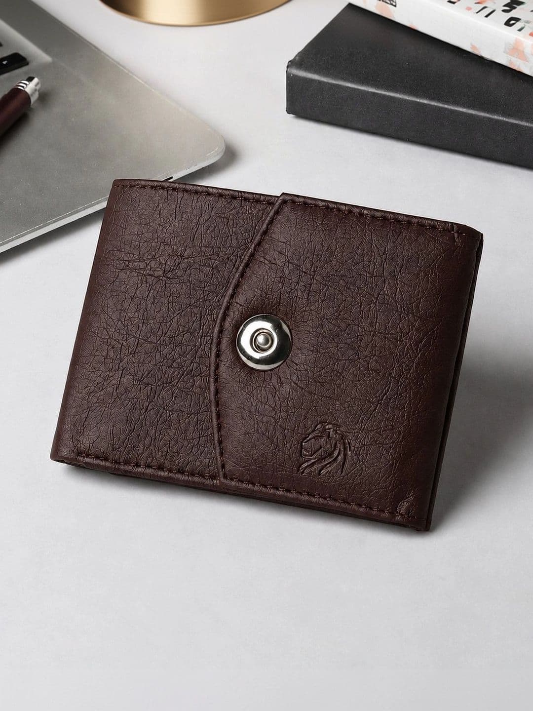 VEMILIO Men Textured PU Two Fold Wallet - view 1