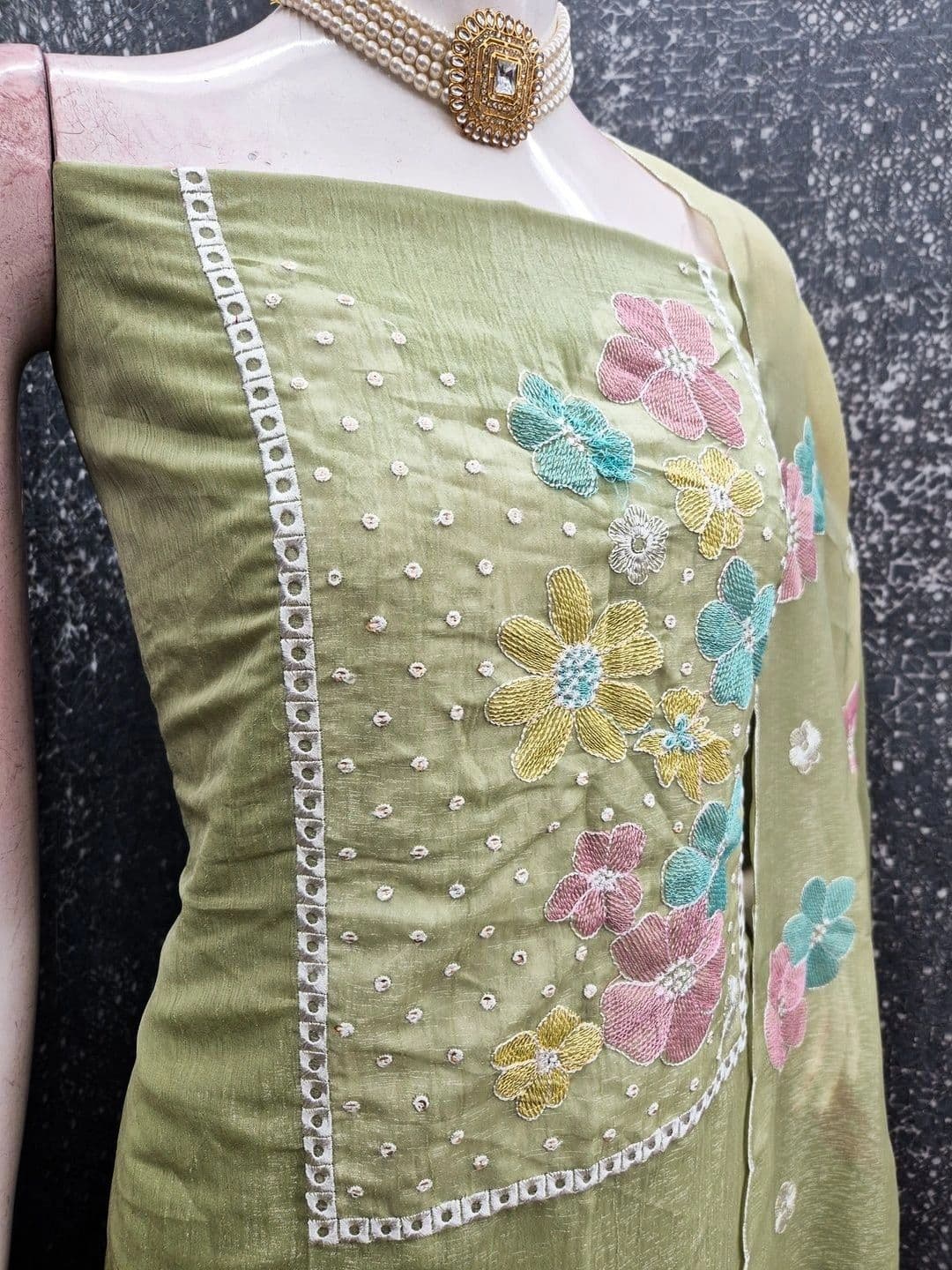 Peachmode Unstitched Dress Material thumbnail 2