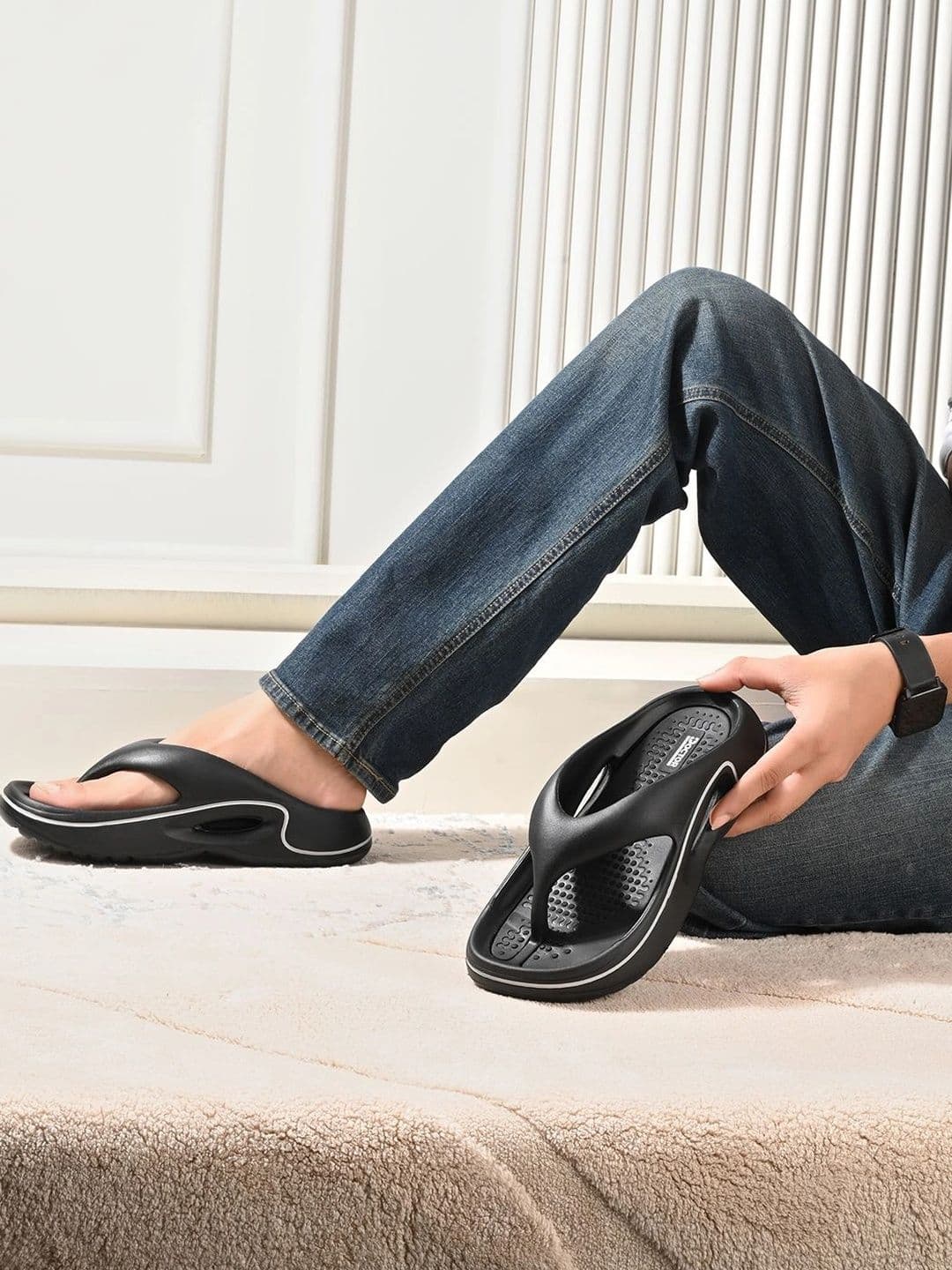 DOCTOR HEALTH SUPER SOFT Men Thong Flip-Flops thumbnail 4