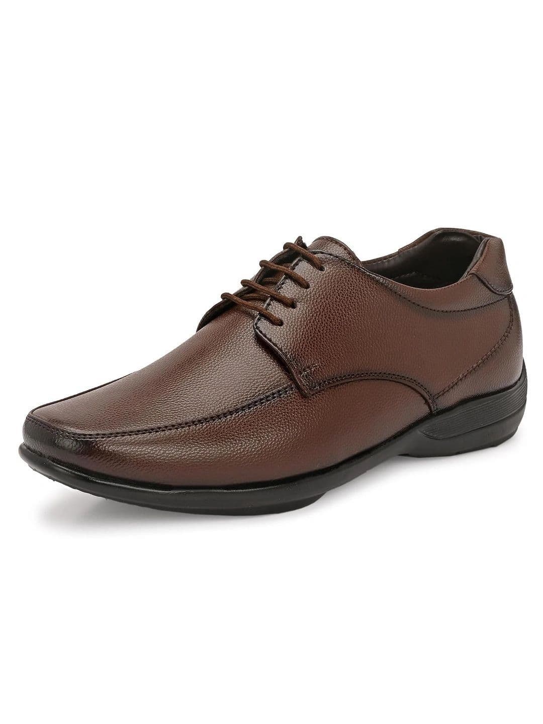 INVICTUS Men Textured Synthetic Leather Formal Derbys thumbnail 7