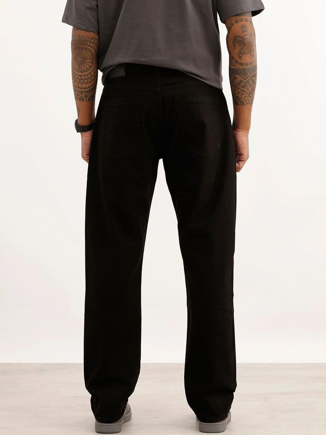 WROGN Men Anti Relaxed Fit High-Rise Stretchable Jeans thumbnail 4