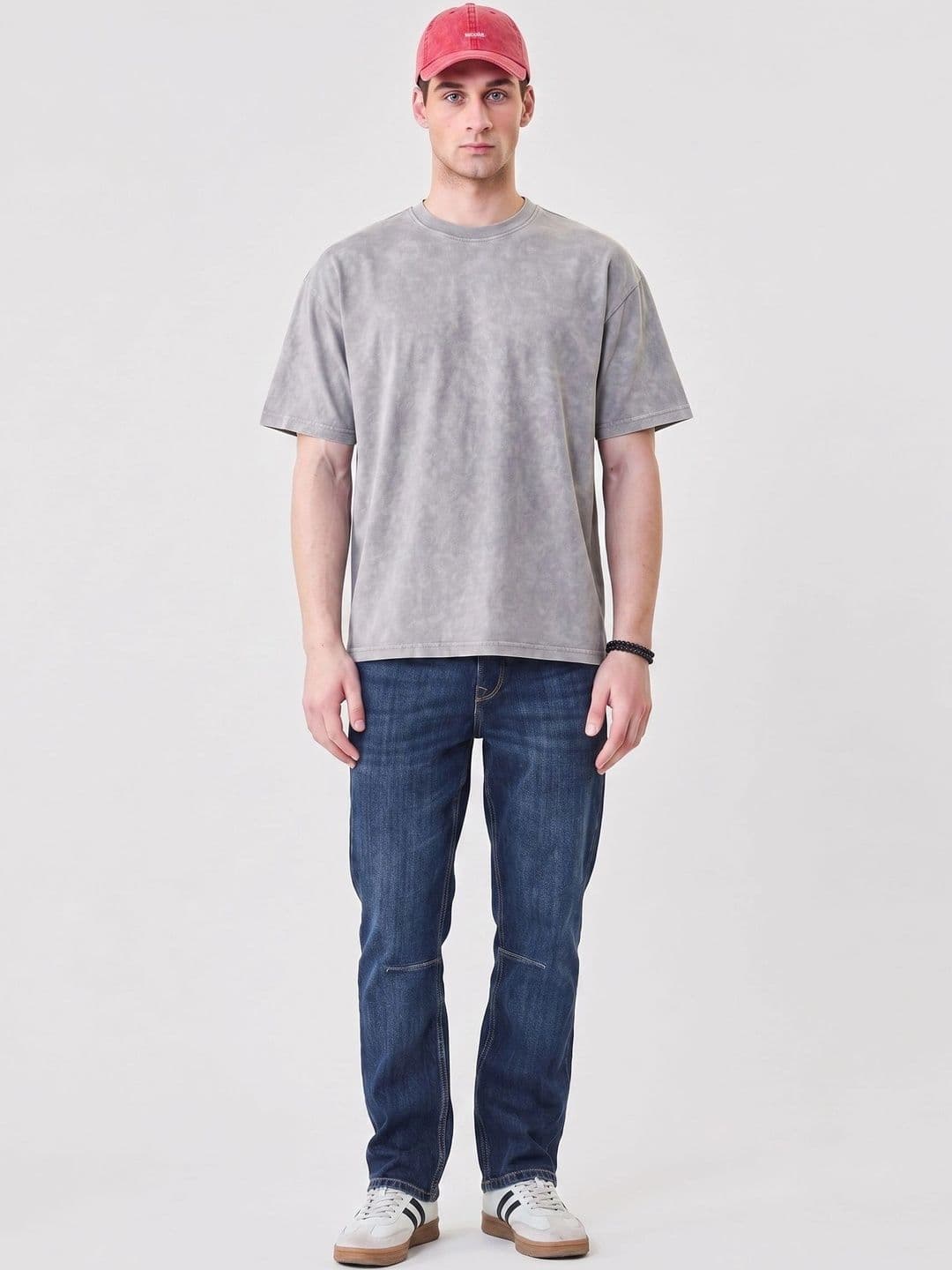 Moda Rapido Men Dyed Drop-Shoulder Sleeves T-shirt thumbnail 3