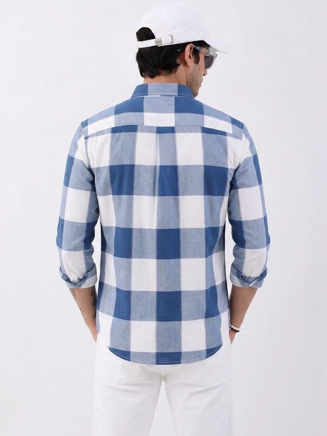 Falconwear Men Comfort Buffalo Checks Checked Cotton Casual Shirt thumbnail 2