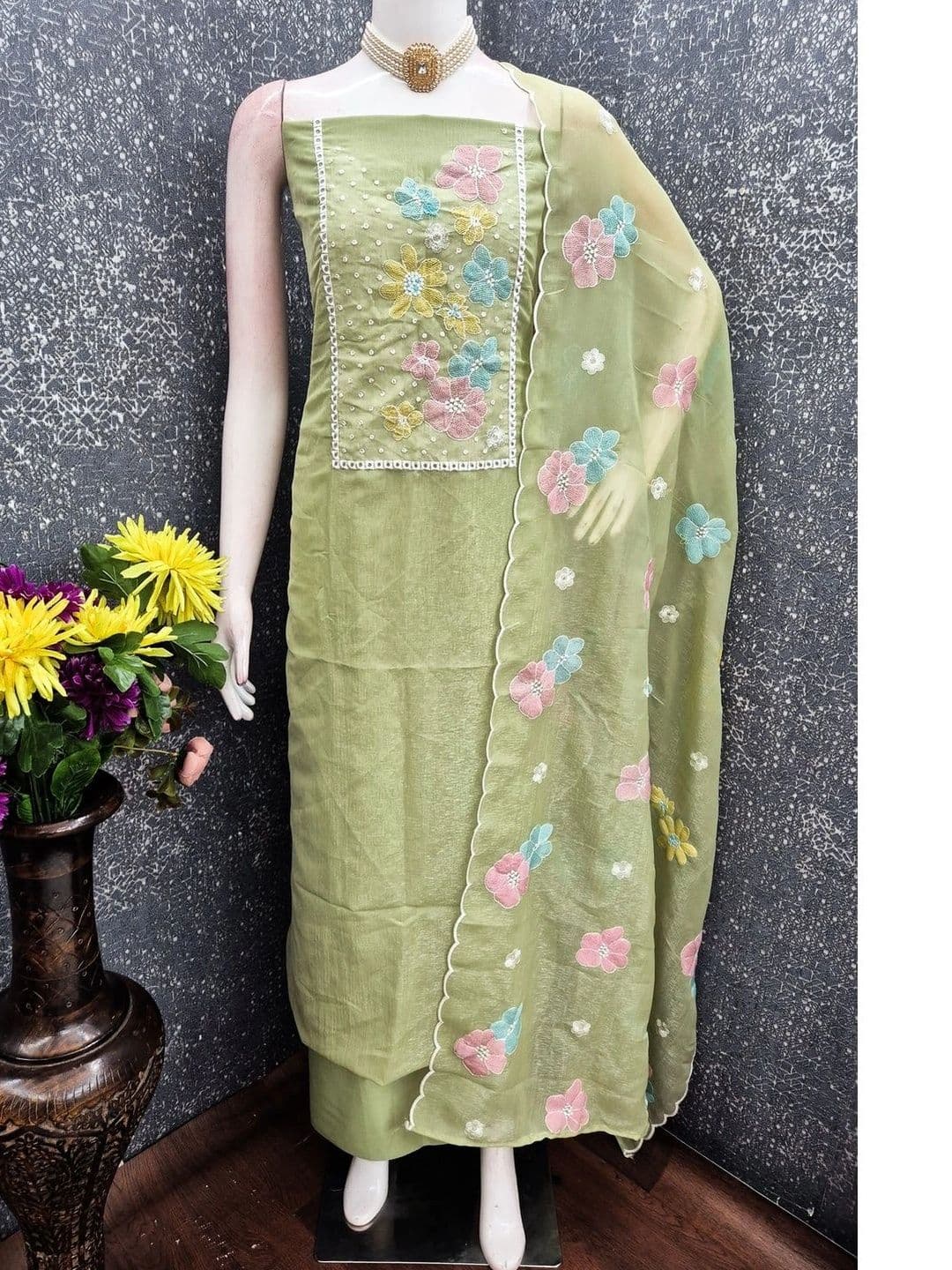Peachmode Unstitched Dress Material thumbnail 3